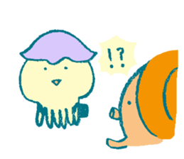 Traveler's octopus and squid 2 sticker #9310974