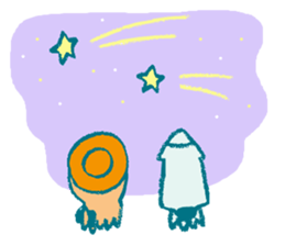 Traveler's octopus and squid 2 sticker #9310981