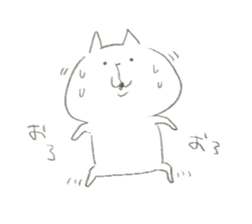 note rakugaki cat sticker #9311465