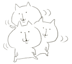 note rakugaki cat sticker #9311467