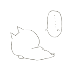 note rakugaki cat sticker #9311469