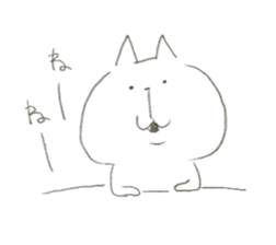 note rakugaki cat sticker #9311489