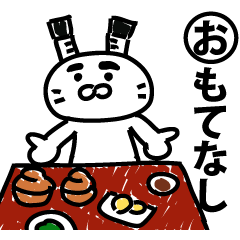 All the world is at peace topknot rabbit