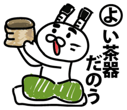 All the world is at peace topknot rabbit sticker #9312083