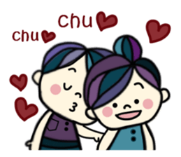 Pretty  sticker of the calm color sticker #9312225