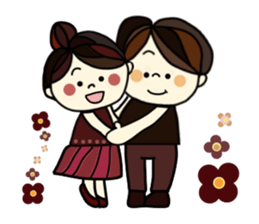 Pretty  sticker of the calm color sticker #9312229