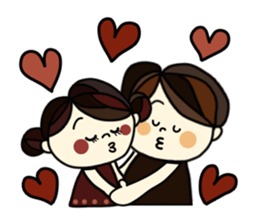 Pretty  sticker of the calm color sticker #9312230