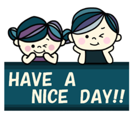 Pretty  sticker of the calm color sticker #9312231