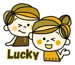 Pretty  sticker of the calm color sticker #9312232