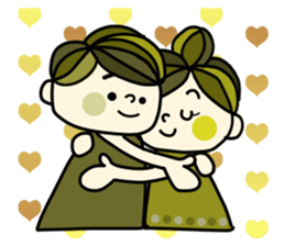 Pretty  sticker of the calm color sticker #9312233