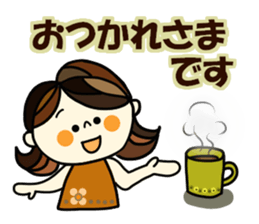 Pretty  sticker of the calm color sticker #9312237