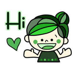 Pretty  sticker of the calm color sticker #9312238