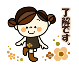 Pretty  sticker of the calm color sticker #9312240