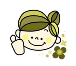 Pretty  sticker of the calm color sticker #9312242