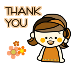 Pretty  sticker of the calm color sticker #9312245