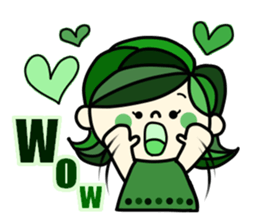 Pretty  sticker of the calm color sticker #9312246