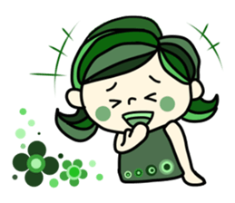 Pretty  sticker of the calm color sticker #9312247