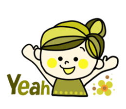 Pretty  sticker of the calm color sticker #9312249