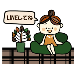 Pretty  sticker of the calm color sticker #9312251