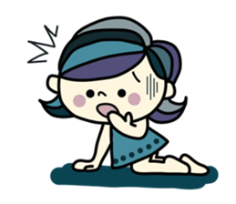 Pretty  sticker of the calm color sticker #9312252