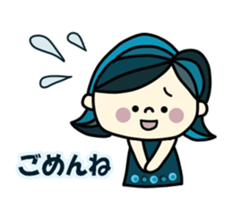 Pretty  sticker of the calm color sticker #9312254