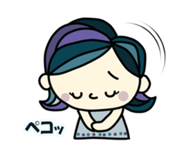 Pretty  sticker of the calm color sticker #9312255