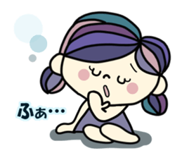 Pretty  sticker of the calm color sticker #9312256