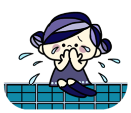 Pretty  sticker of the calm color sticker #9312257