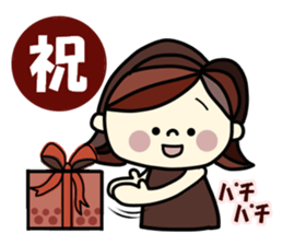 Pretty  sticker of the calm color sticker #9312263