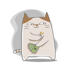 Sassy cat family sticker #9312501