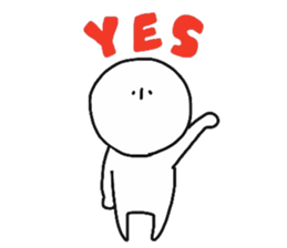 lazybones white sticker #9313144