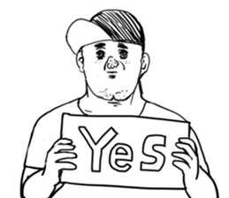 A face is vague sticker #9313186