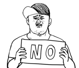 A face is vague sticker #9313187