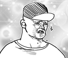 A face is vague sticker #9313220