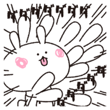 Mr. cheeky rabbit 2 sticker #9313296