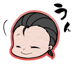 pretty Japanese sword-girl sticker #9313312