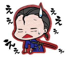 pretty Japanese sword-girl sticker #9313324