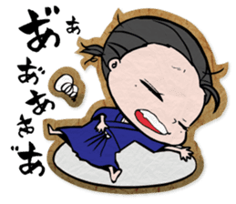 pretty Japanese sword-girl sticker #9313329