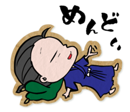pretty Japanese sword-girl sticker #9313332