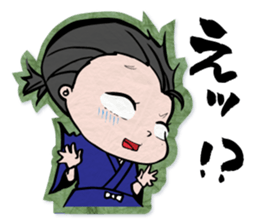 pretty Japanese sword-girl sticker #9313333