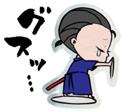 pretty Japanese sword-girl sticker #9313336