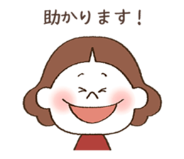 Thank you , Sorry - girl sticker #9313831