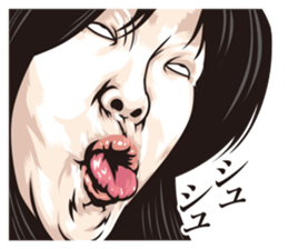 half-open eyes answer ver8 sticker #9314396