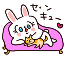 Kirakira cutie rabbit sticker #9314411