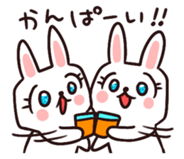Kirakira cutie rabbit sticker #9314418