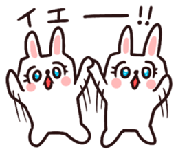 Kirakira cutie rabbit sticker #9314419