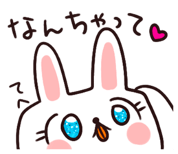 Kirakira cutie rabbit sticker #9314434