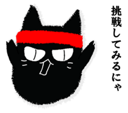 A black cat will answer 3. sticker #9314698