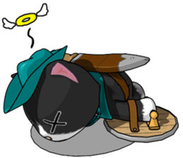 Hunting Cat sticker #9315190