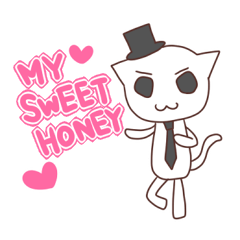 Gentleman White Cat